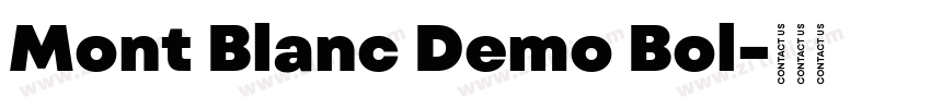 Mont Blanc Demo Bol字体转换